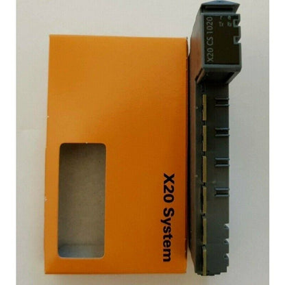 B&R X20 CS 1020 PLC Communication Module with orange packaging. X20 System, New In Box