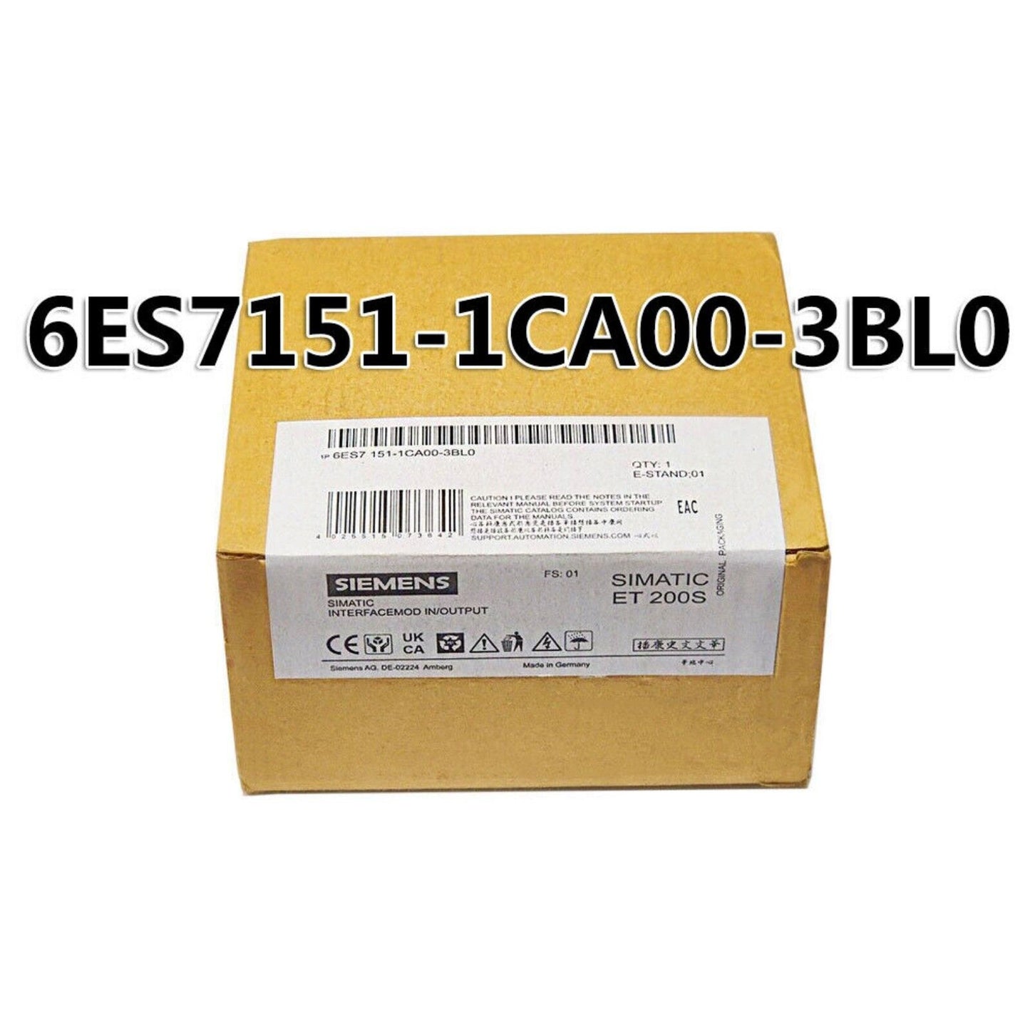 Industrial Communication | Siemens | 6ES7151-1CA00-3BL0 6ES7151-1CA00-3BL0 ET 200S Compact