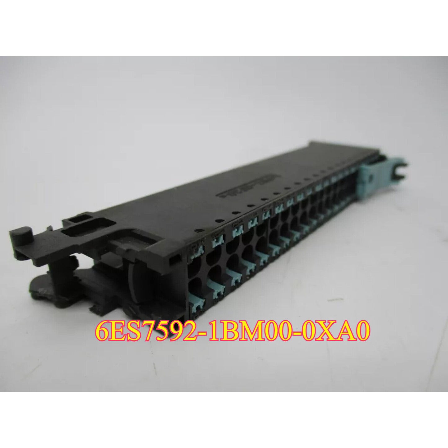 Siemens 6ES7592-1BM00-0XA0 front connector, black plastic with blue connectors
