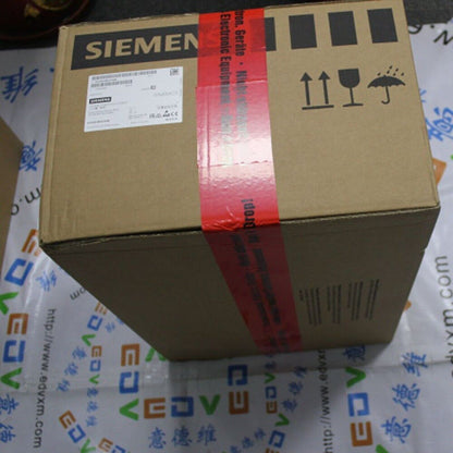 Siemens SINAMICS S120 Active Line Module in box, with shipping labels and fragile indicators.  Industrial automation part.