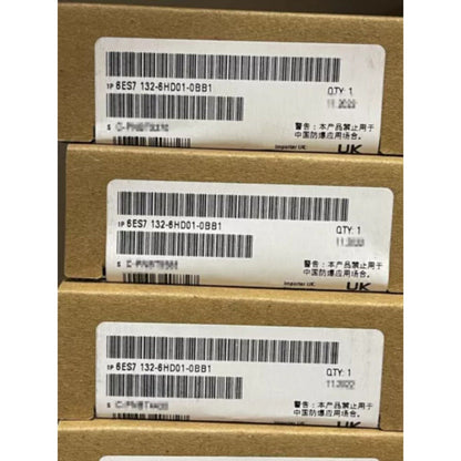 Siemens ET 200SP Relay Module 6ES7132-6HD01-0BB1 packaging, PLC module boxes. 