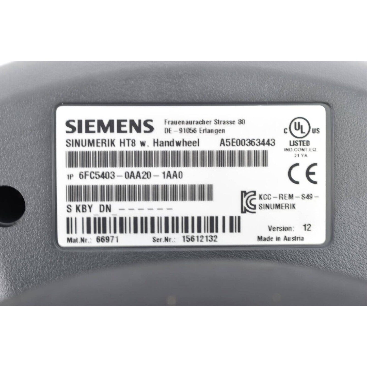 PLC | Siemens | 6FC5403-0AA20-1AA0 Sinumerik Handheld HT8 6FC5 403-0AA20-1AA0