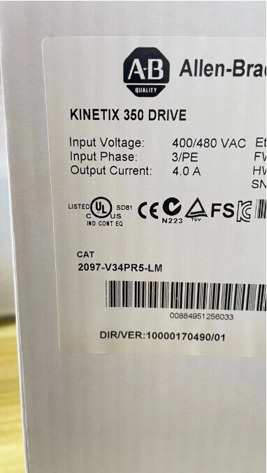 2097-V34PR5-LM /A Kinetix 350 Servo Driver New Factory Sealed AB 2097-V34PR5-LM