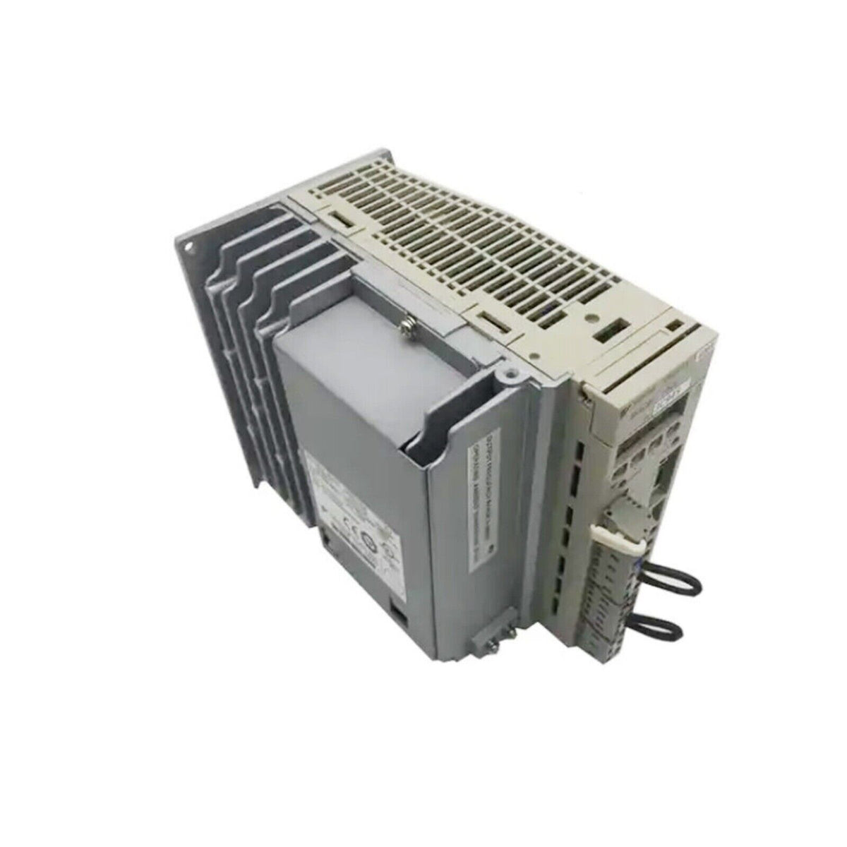YASKAWA SGDH-15DE Servo Drive, industrial automation part. Featuring a heat sink, connectors, and model label on the side.
