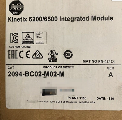 AB 2094-BC02-M02-M Kinetix 6200/6500 Integrated Axis Module FREE SHIP NEW IN BOX