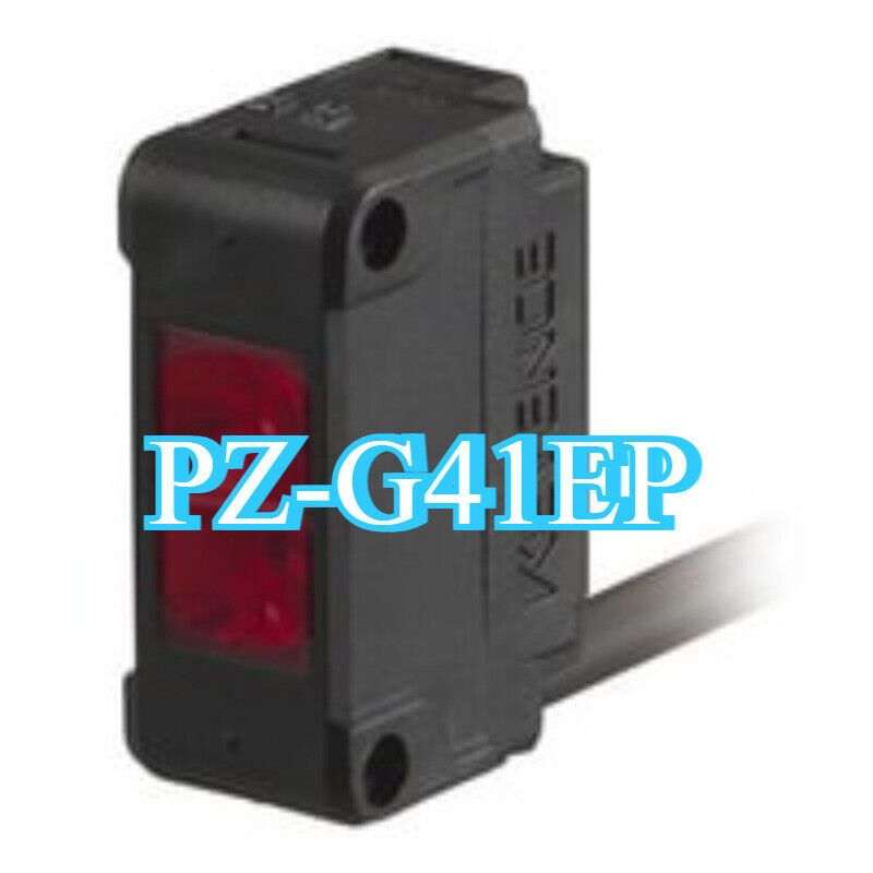 Keyence PZ-G41EP Photo Sensor, Black housing, red indicator light, industrial automation component