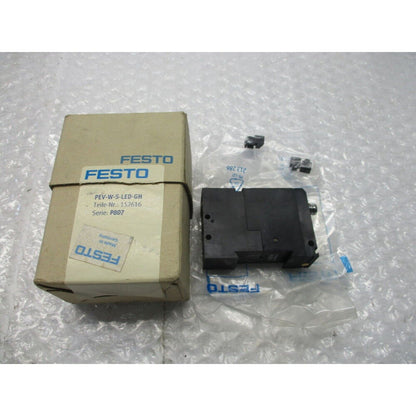 Festo PEV-W-S-LED-GH controller, industrial automation part, product number 152616, Made in Germany.