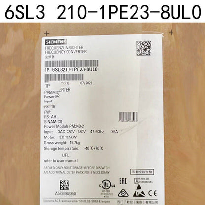 Siemens SINAMICS G120 Power Module, 6SL3 210-1PE23-8UL0, 18.5kW, 38A, 3AC 380-480V