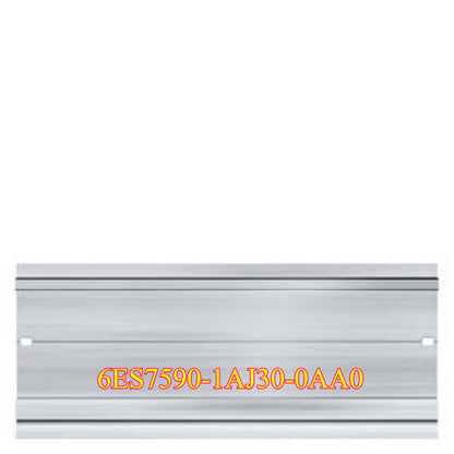 Siemens S7-1500 shaped guide rail 6ES7590-1AJ30-0AA0, industrial automation part.