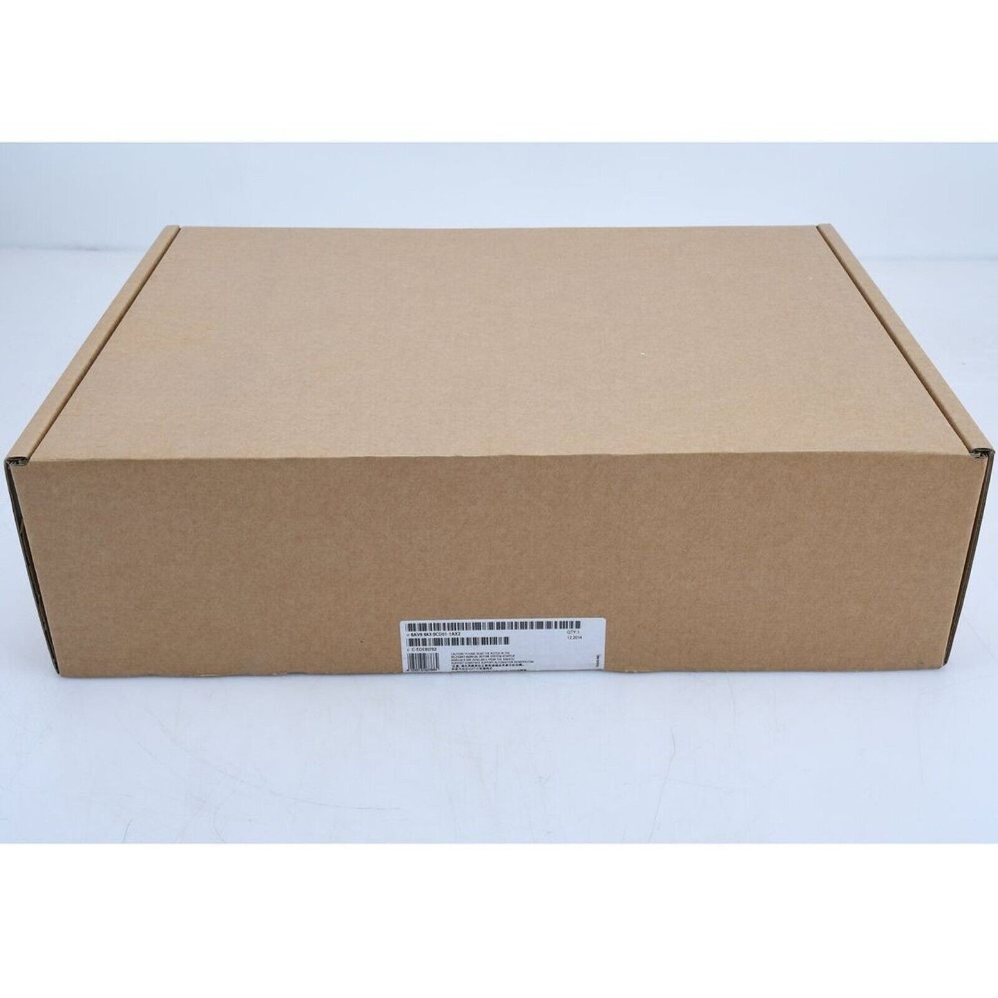 Siemens PLC product box, model 6AV6 643-0CD01-1AX2. Industrial automation part