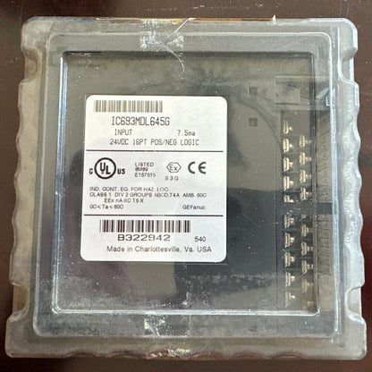FANUC IC693MDL645G PLC Input Module 24VDC 16PT, Industrial Automation Component