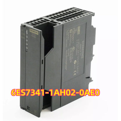 Siemens SIMATIC S7-300 CP 341 Serial Communication Processor, black industrial automation component, 6ES7341-1AH02-0AE0