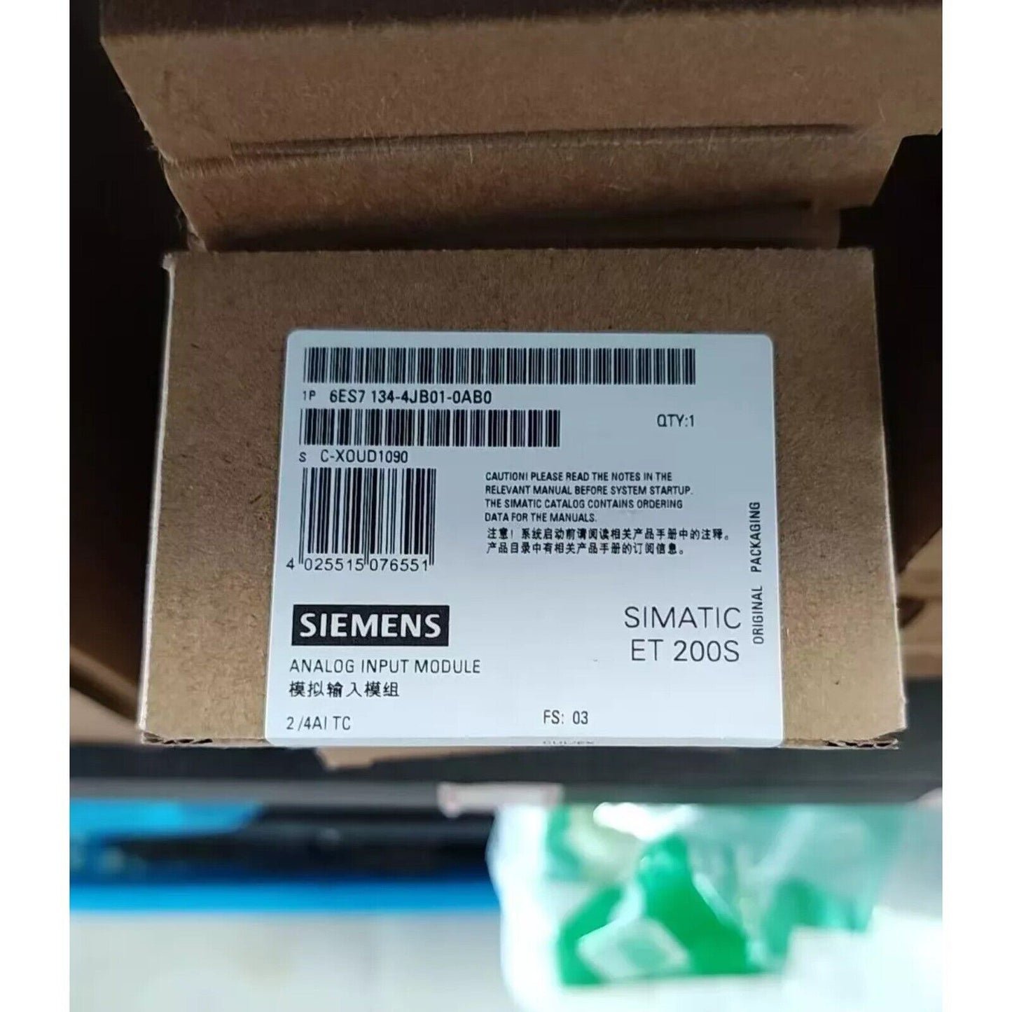 Siemens SIMATIC ET 200S Analog Input Module, 6ES7134-4JB01-0AB0