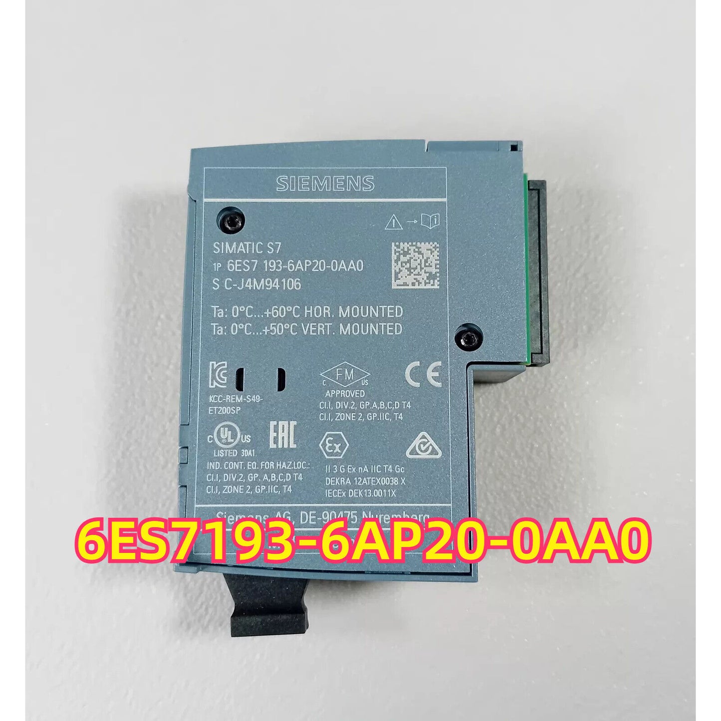 Siemens SIMATIC ET 200SP BusAdapter 6ES7193-6AP20-0AA0, product details
