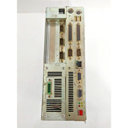 B&R 5C5001.11 Industrial Control Host front panel with ports: COM, Ethernet, VGA, and FDD.