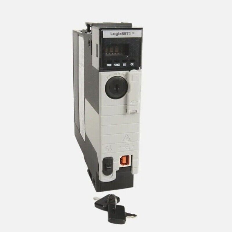 Allen-Bradley 1756-L71 ControlLogix PLC Module with Keys - RUN, FORCE, SD, OK Status