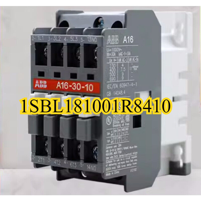 ABB A16-30-10 Contactor, 24V/110V/380V industrial automation part, 1SBL181001R8410, new
