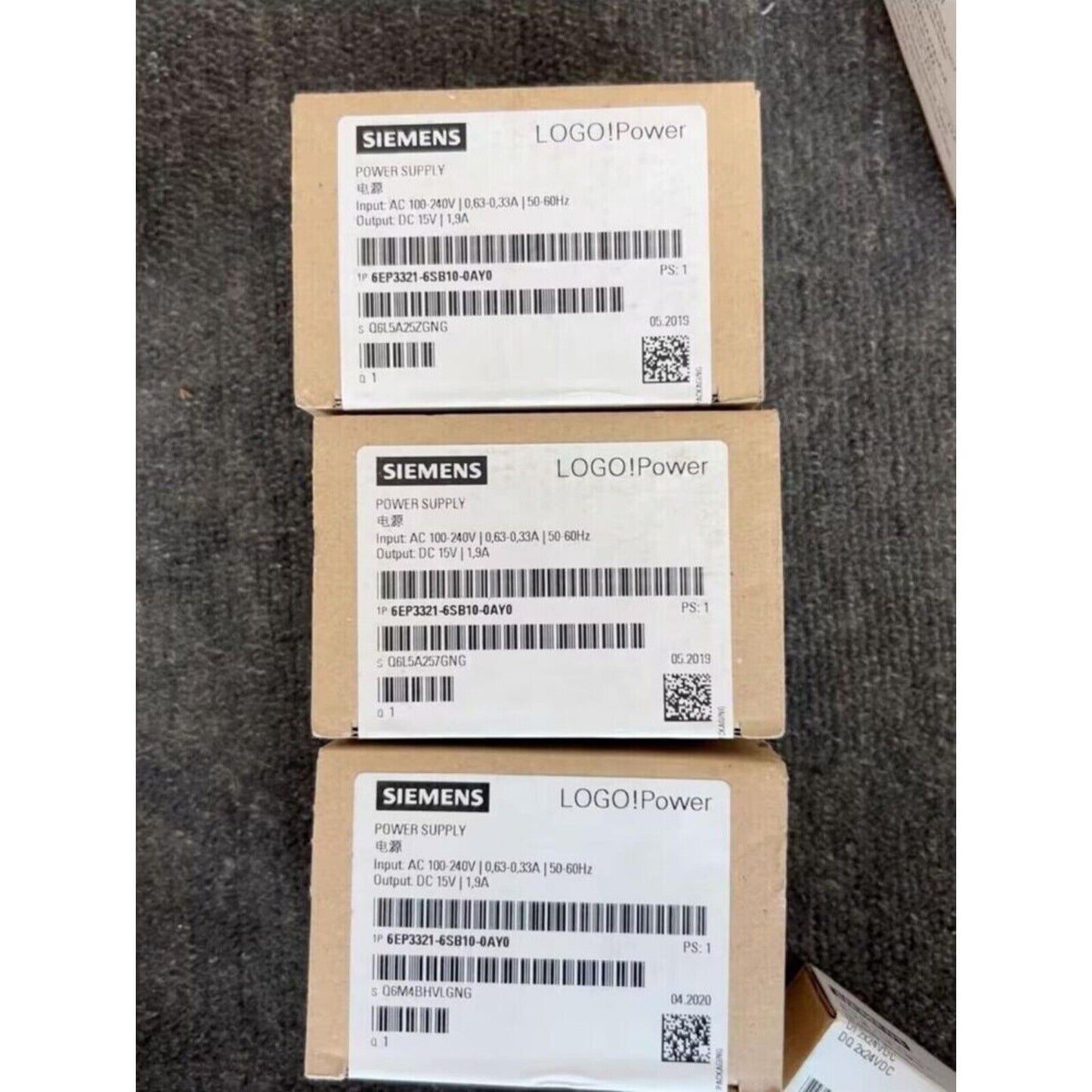 Siemens LOGO!Power power supply units, model 6EP3321-6SB10-0AY0, industrial automation component