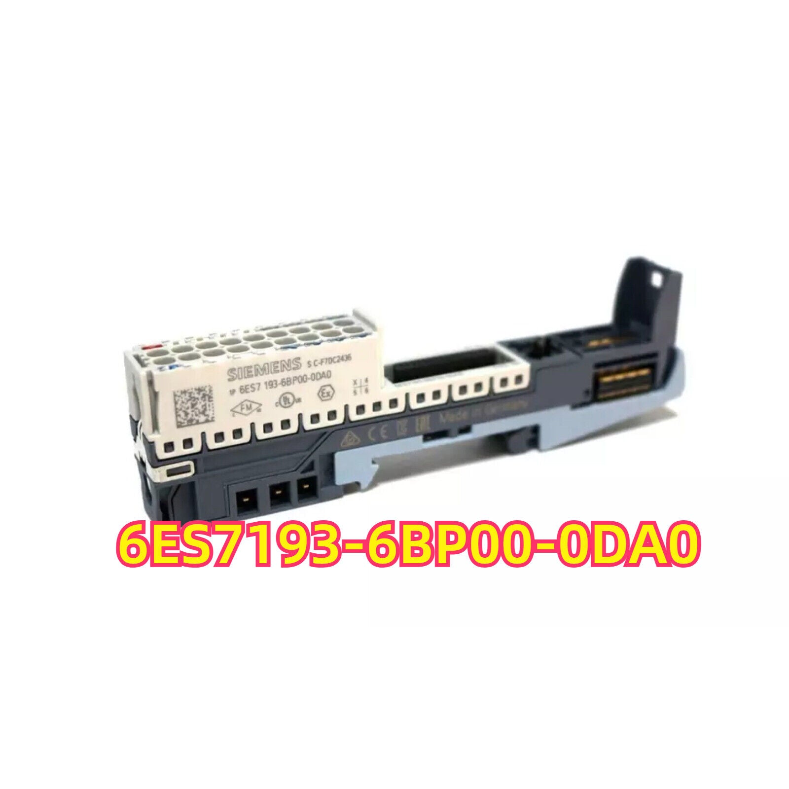 Siemens SIMATIC ET 200SP BaseUnit 6ES7193-6BP00-0DA0, 16 Process Connections, Push-in Terminals, Industrial Automation Parts