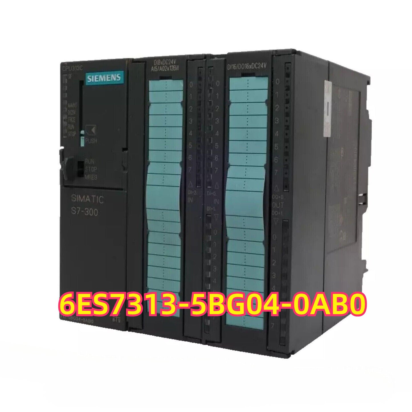 Siemens SIMATIC S7-300 CPU 313C PLC module, model 6ES7313-5BG04-0AB0, industrial automation part