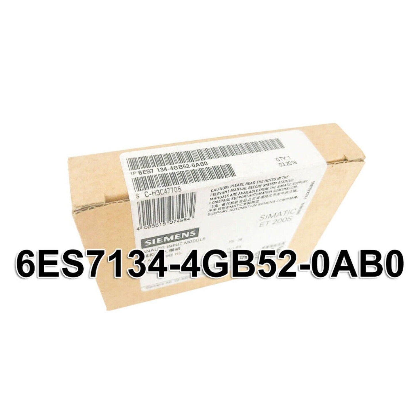 Siemens 6ES7 134-4GB52-0AB0 DP Electronics Module ET200S, Industrial Automation Part, boxed, QTY 1.