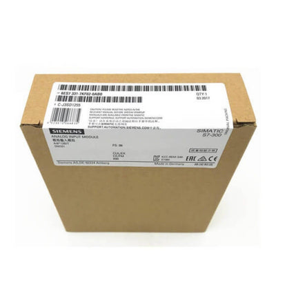 Siemens SIMATIC S7-300 Analog Input Module 6ES7331-7KF02-0AB0, product packaging.