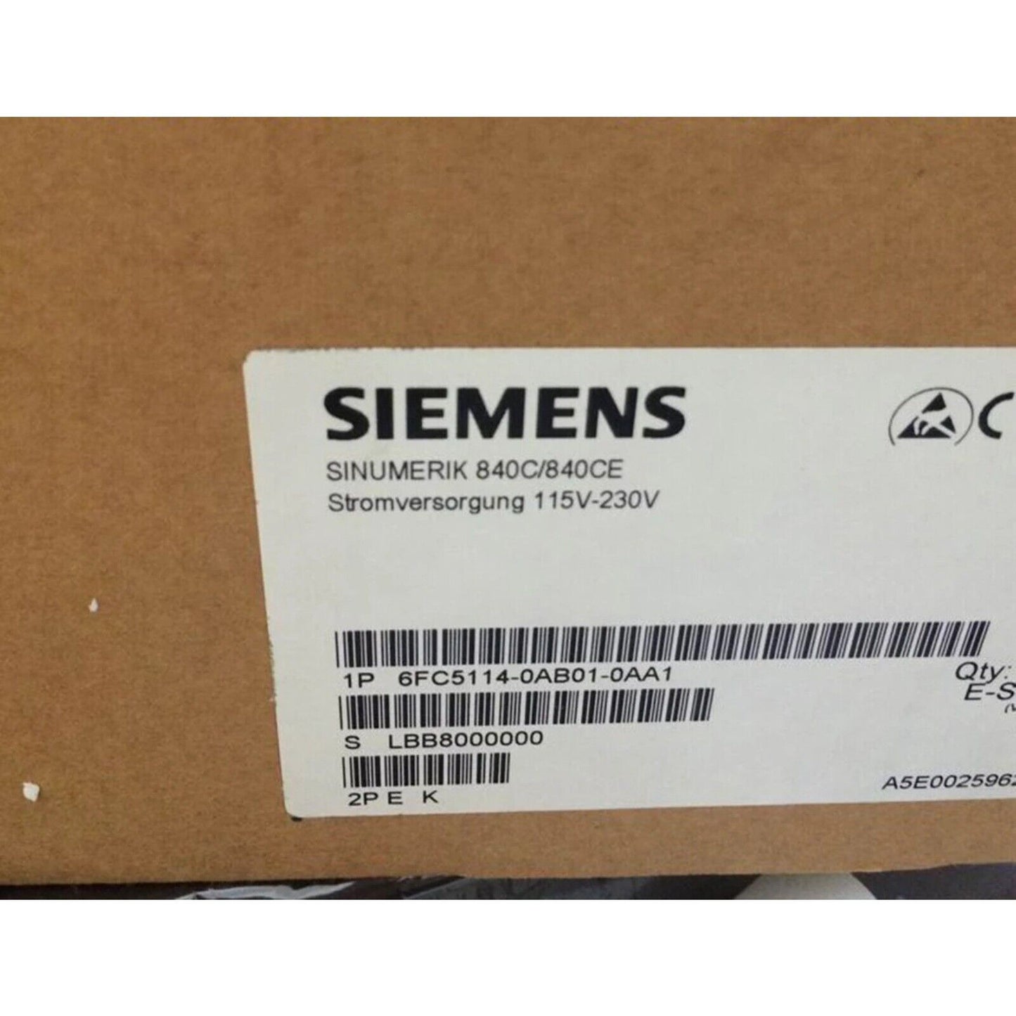 PLC | Siemens | 6FC5 114-0AB01-0AA1 6FC5114-0AB01-0AA1 840C/840CE Power Supply