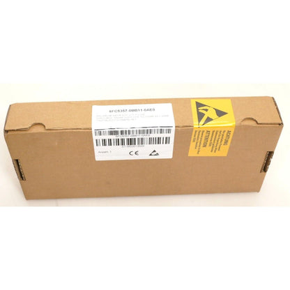 Siemens SINUMERIK 840DE NCU 571.2 PLC module, part number 6FC5357-0BB11-0AE0, boxed and ready for shipping.