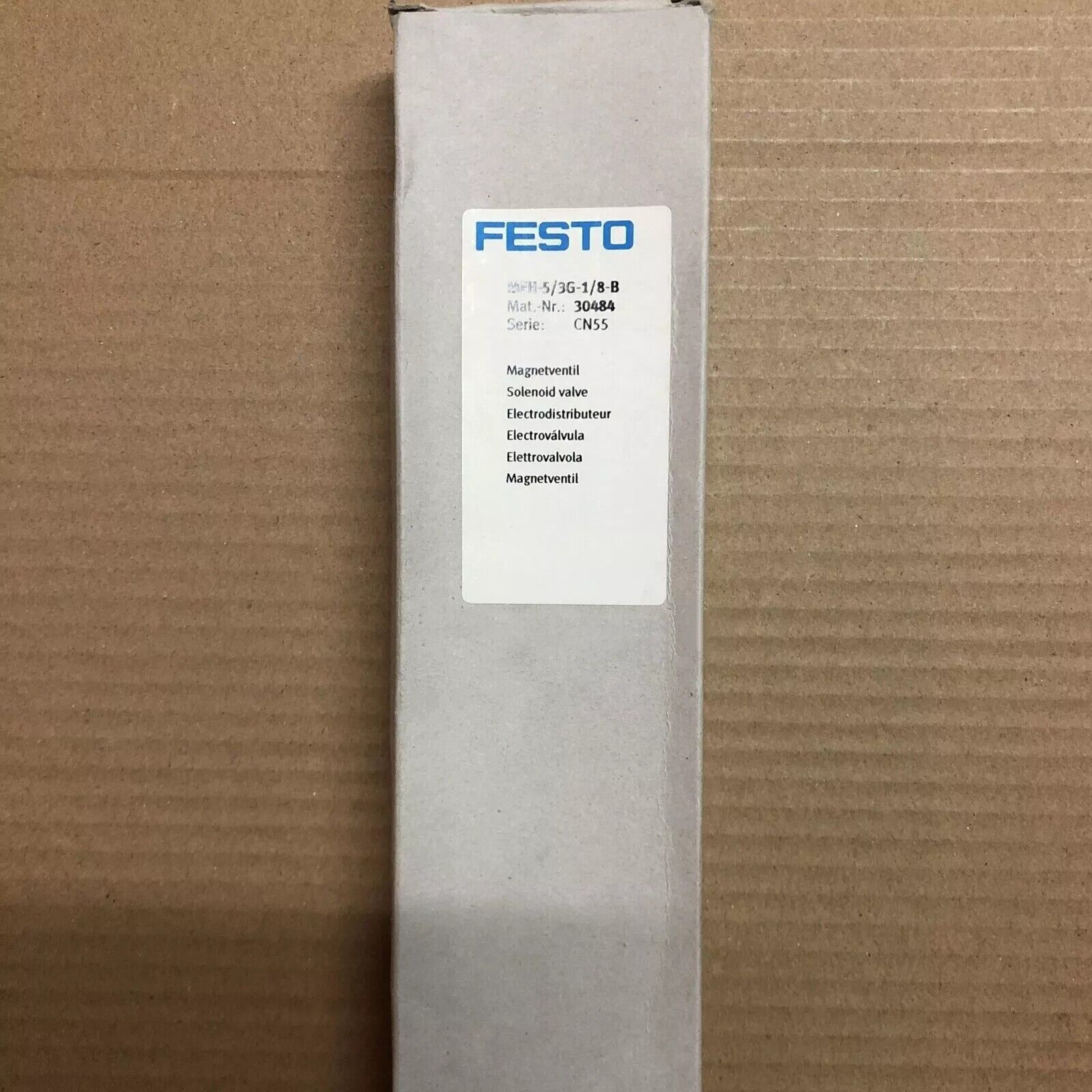 FESTO MFH-5/3G-1/8-B Solenoid Valve in box, industrial automation parts