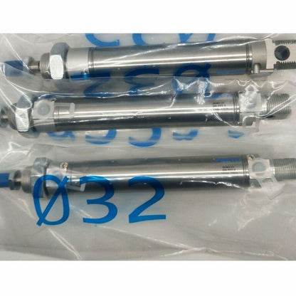 Festo DSNU-25-100-PPV-A pneumatic cylinder. Industrial automation component, part number 19248.