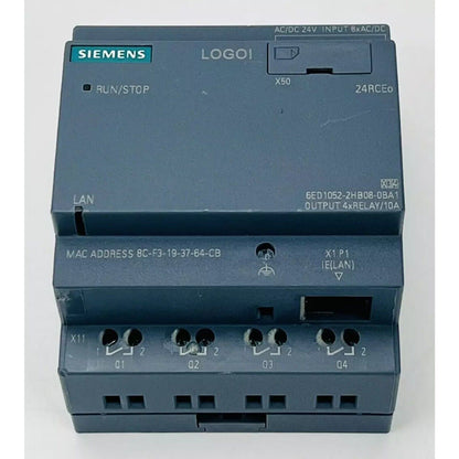 Siemens LOGO! 24RCEO logic module, 6ED1052-2HB08-0BA1, industrial automation PLC, Ethernet LAN port