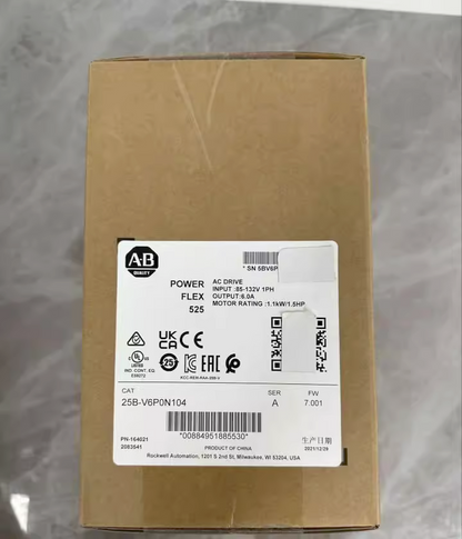 New Sealed Allen-Bradley 25B-V6P0N104 Powerflex 525 AC Drive 25BV6P0N104