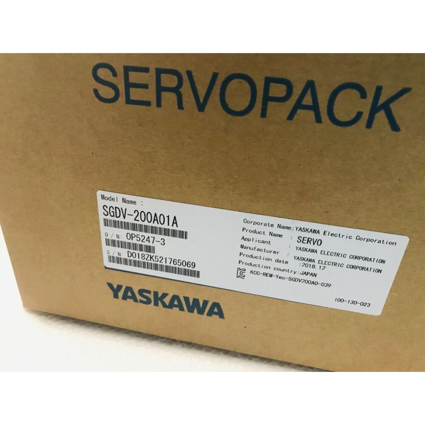 Servo Drive | YASKAWA | New  ServoPack Drive SGDV-200A01A in stock