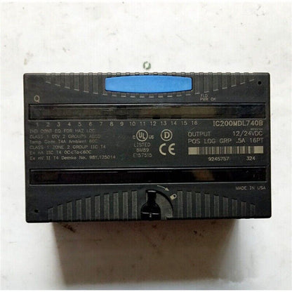 FANUC IC200MDL740B Module, 12/24VDC Output, 16PT, Industrial Automation Part