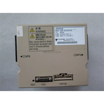 YASKAWA SGDR-SDA350A01B Servo Drive, Safety Warning Label, Industrial Automation Part