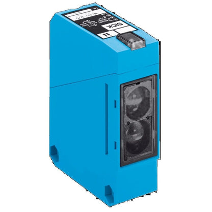 SICK WL260-F470 photoelectric sensor, blue casing with product details, industrial automation part