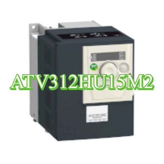 Schneider ATV312HU15M2 variable speed drive. Compact design, keypad, and communication features.