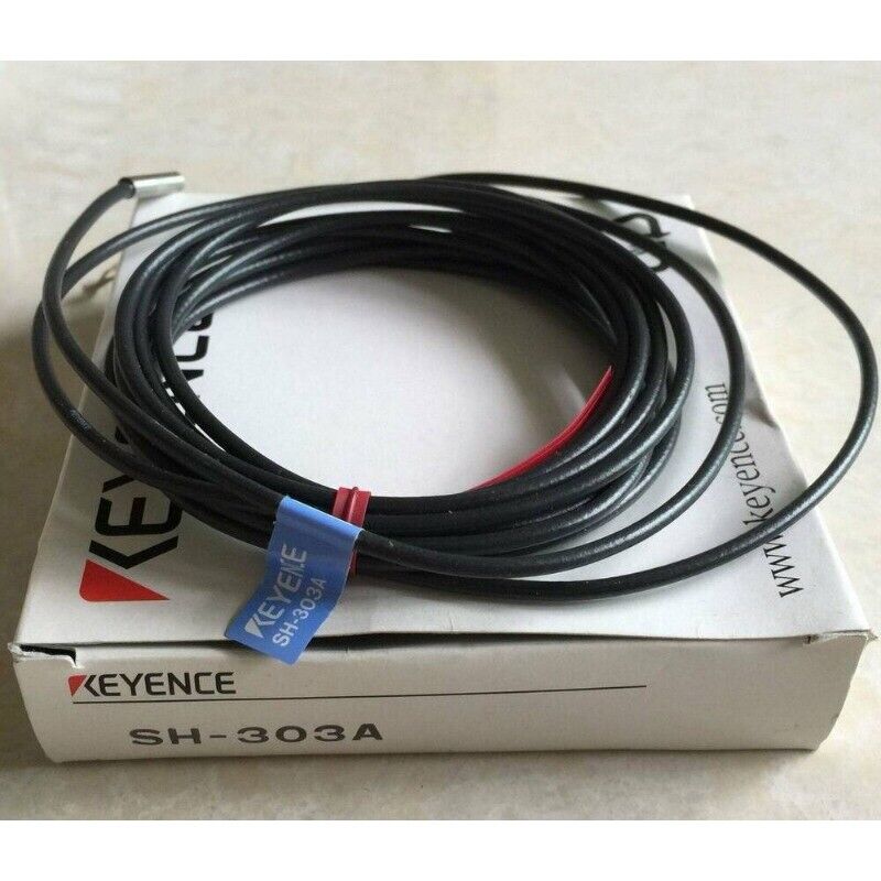 Keyence SH-303A proximity sensor with black cable and product box