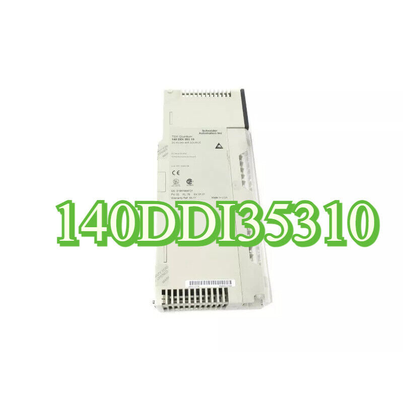 Schneider Electric 140DDI35310 PLC module, a white industrial automation component.