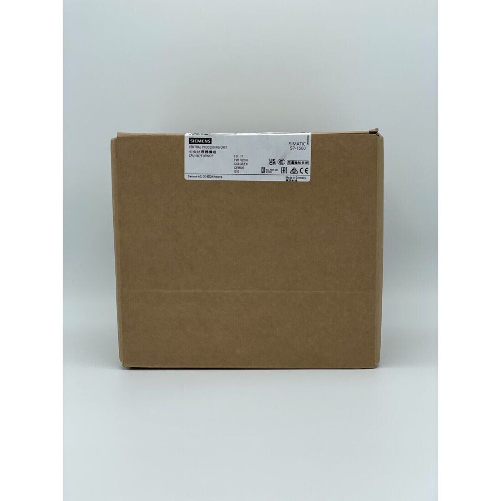 Siemens SIMATIC S7-1500 CPU in box. Industrial automation part.