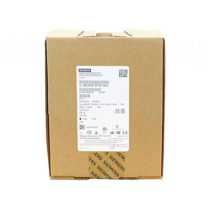 Siemens SINAMICS PM240-2 frequency converter in box, 6SL3210-1PE16-1UL1 industrial automation part.