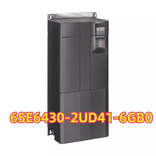 Siemens MICROMASTER 430 drive. Model 6SE6430-2UD41-6GB0, gray industrial equipment.