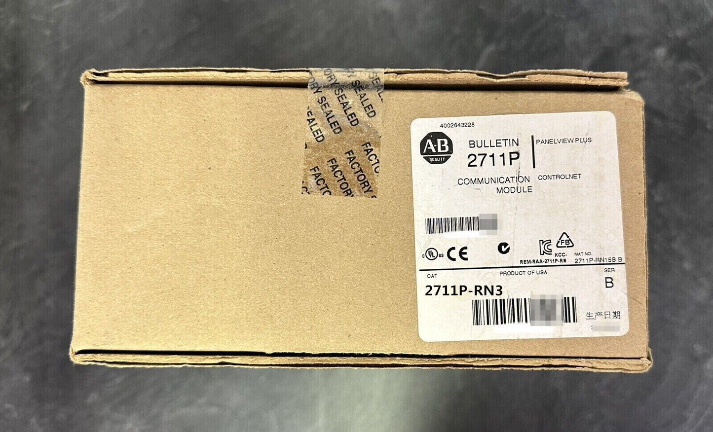 AB 2711P-RN3 /A PanelView Communication Module 2711PRN3 Fast Shipping 1PCS