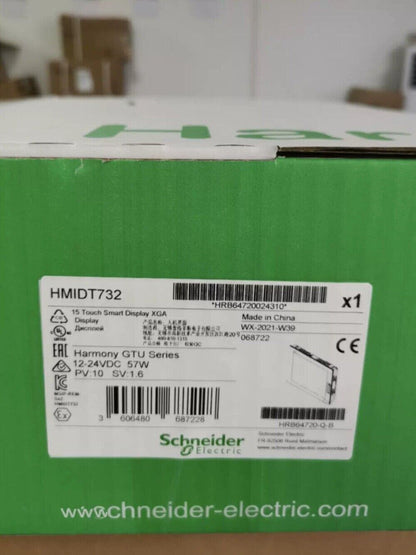 Schneider HMIDT732 15" Touch Smart Display XGA In Box, Harmony GTU Series, Industrial Automation