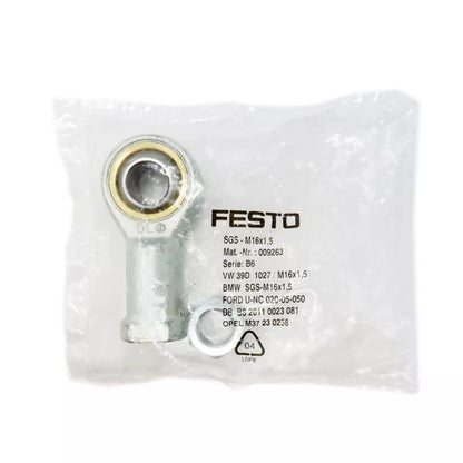Festo SGS-M16x1,5 rod end bearing assembly. Industrial automation part.
