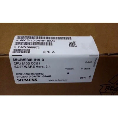 Siemens SINUMERIK 810 D CCU1 module box. Industrial automation part with product code 6FC5410-0AY01-0AA0.