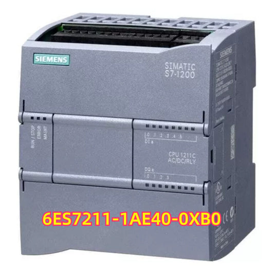 SIMATIC S7-1200 CPU 1211C, 6ES7211-1AE40-0XB0, Siemens PLC Module, Industrial Automation