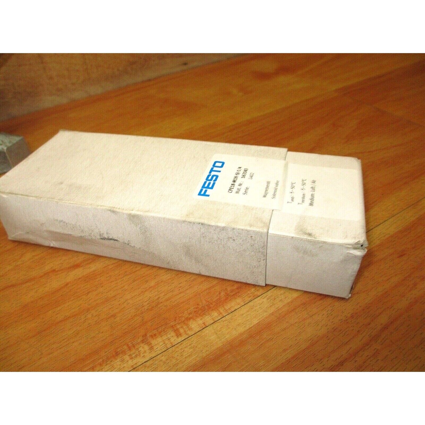 FESTO CPE18-M1H-5J-1/4 Solenoid Valve in box, industrial automation part.