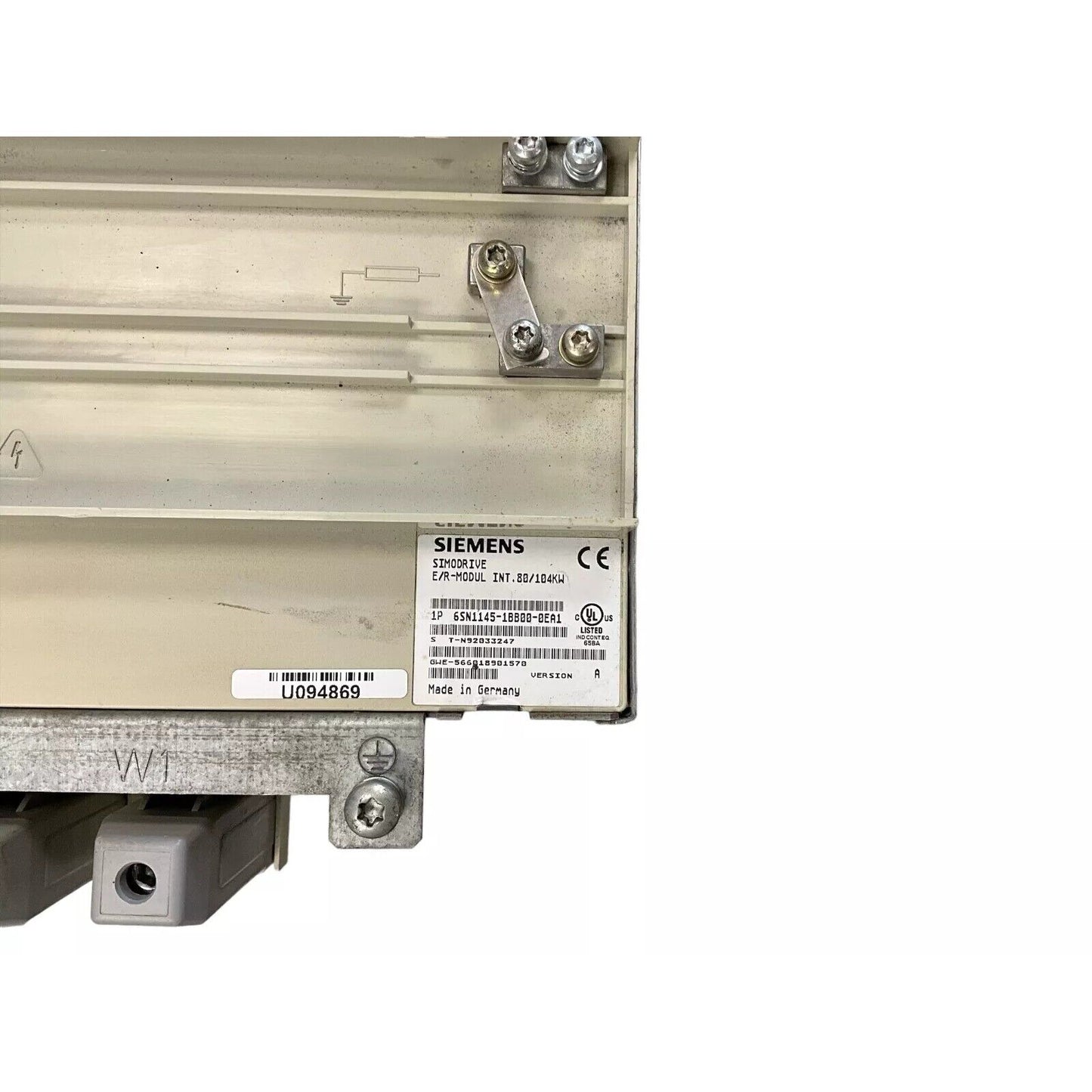 Siemens SIMODRIVE E/R-MODUL INT. 80/104KW 6SN1145-1BB00-0EA1 industrial automation module