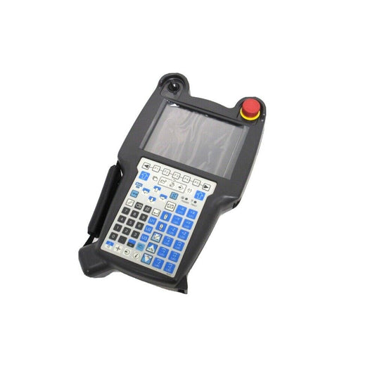 FANUC A05B-2518-C202#SGL Teach Pendant, with display screen, buttons, and a red emergency stop button.